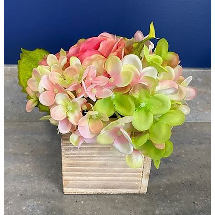 Primrue Silk Hydrangea Arrangement in Pot Wayfair